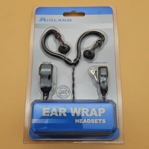 Midland AVP-H4 Black Ear-Hook Headsets Brand New Sealed Headphones Earbuds
